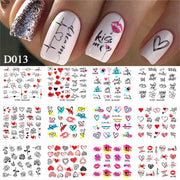 12 Designs Nail Stickers - BigDigss