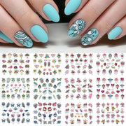 12 Designs Nail Stickers - BigDigss