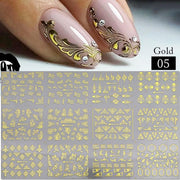 12 Designs Nail Stickers - BigDigss