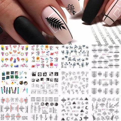 12 Designs Nail Stickers - BigDigss