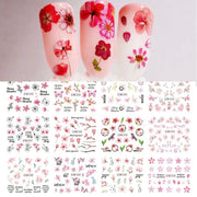 12 Designs Nail Stickers - BigDigss