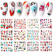 12 Designs Nail Stickers - BigDigss