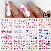 12 Designs Nail Stickers - BigDigss