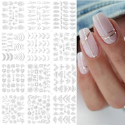 12 Designs Nail Stickers - BigDigss