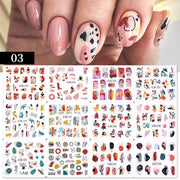 12 Designs Nail Stickers - BigDigss