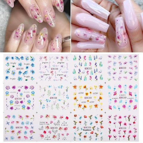 12 Designs Nail Stickers - BigDigss