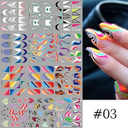 12 Designs Nail Stickers - BigDigss