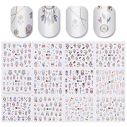 12 Designs Nail Stickers - BigDigss