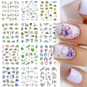 12 Designs Nail Stickers - BigDigss