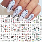 12 Designs Nail Stickers - BigDigss