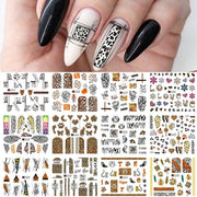 12 Designs Nail Stickers - BigDigss