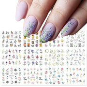 12 Designs Nail Stickers - BigDigss