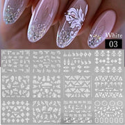 12 Designs Nail Stickers - BigDigss