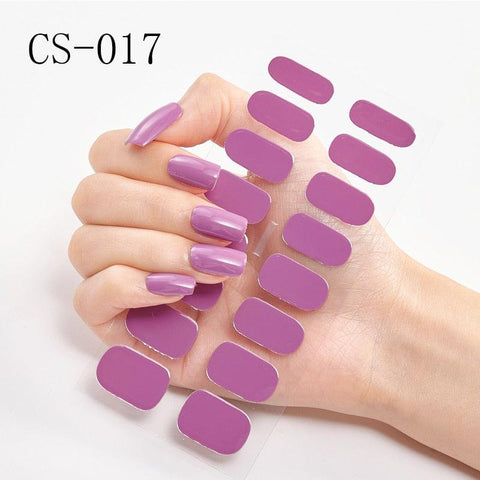 16pcs/sheet Glitter Nail Stickers - BigDigss