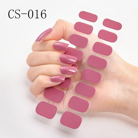 16pcs/sheet Glitter Nail Stickers - BigDigss