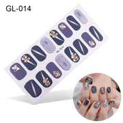 16pcs/sheet Glitter Nail Stickers - BigDigss