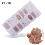16pcs/sheet Glitter Nail Stickers - BigDigss