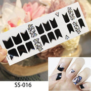 16pcs/sheet Glitter Nail Stickers - BigDigss