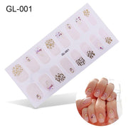 16pcs/sheet Glitter Nail Stickers - BigDigss