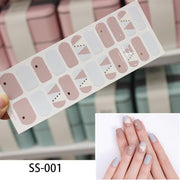 16pcs/sheet Glitter Nail Stickers - BigDigss