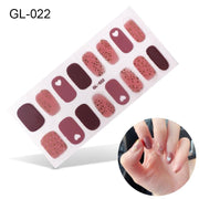 16pcs/sheet Glitter Nail Stickers - BigDigss