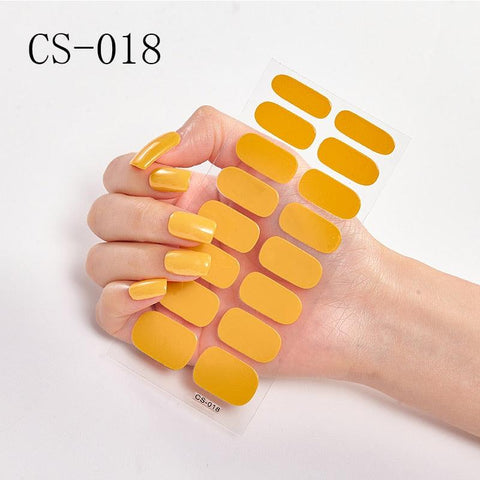 16pcs/sheet Glitter Nail Stickers - BigDigss