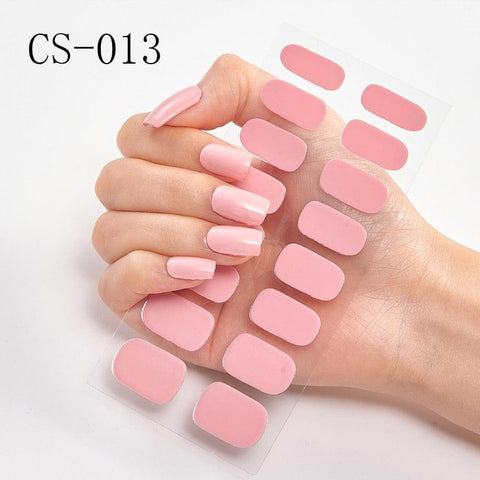 16pcs/sheet Glitter Nail Stickers - BigDigss