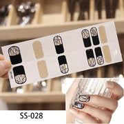 16pcs/sheet Glitter Nail Stickers - BigDigss