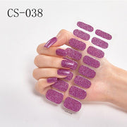 16pcs/sheet Glitter Nail Stickers - BigDigss