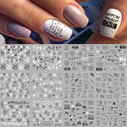 12 Designs Nail Stickers