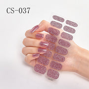 16pcs/sheet Glitter Nail Stickers