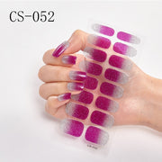 16pcs/sheet Glitter Nail Stickers