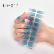 16pcs/sheet Glitter Nail Stickers